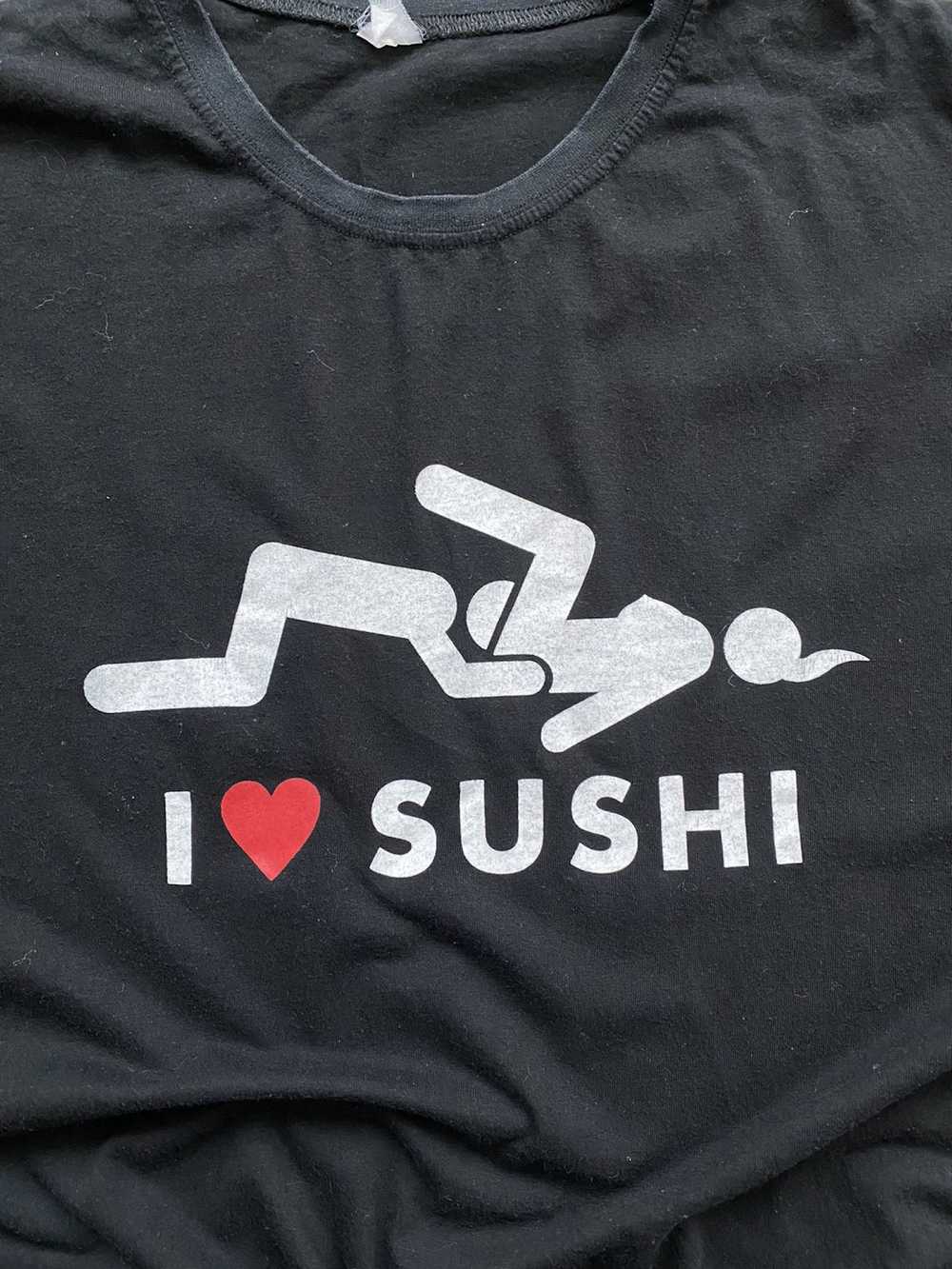 Band Tees × Humor × Vintage Vintage I Love Sushi … - image 2