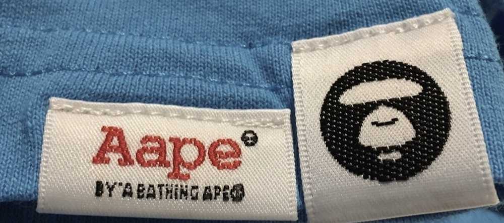 Aape × Bape Bape Aape camo logo tee shirt - image 5