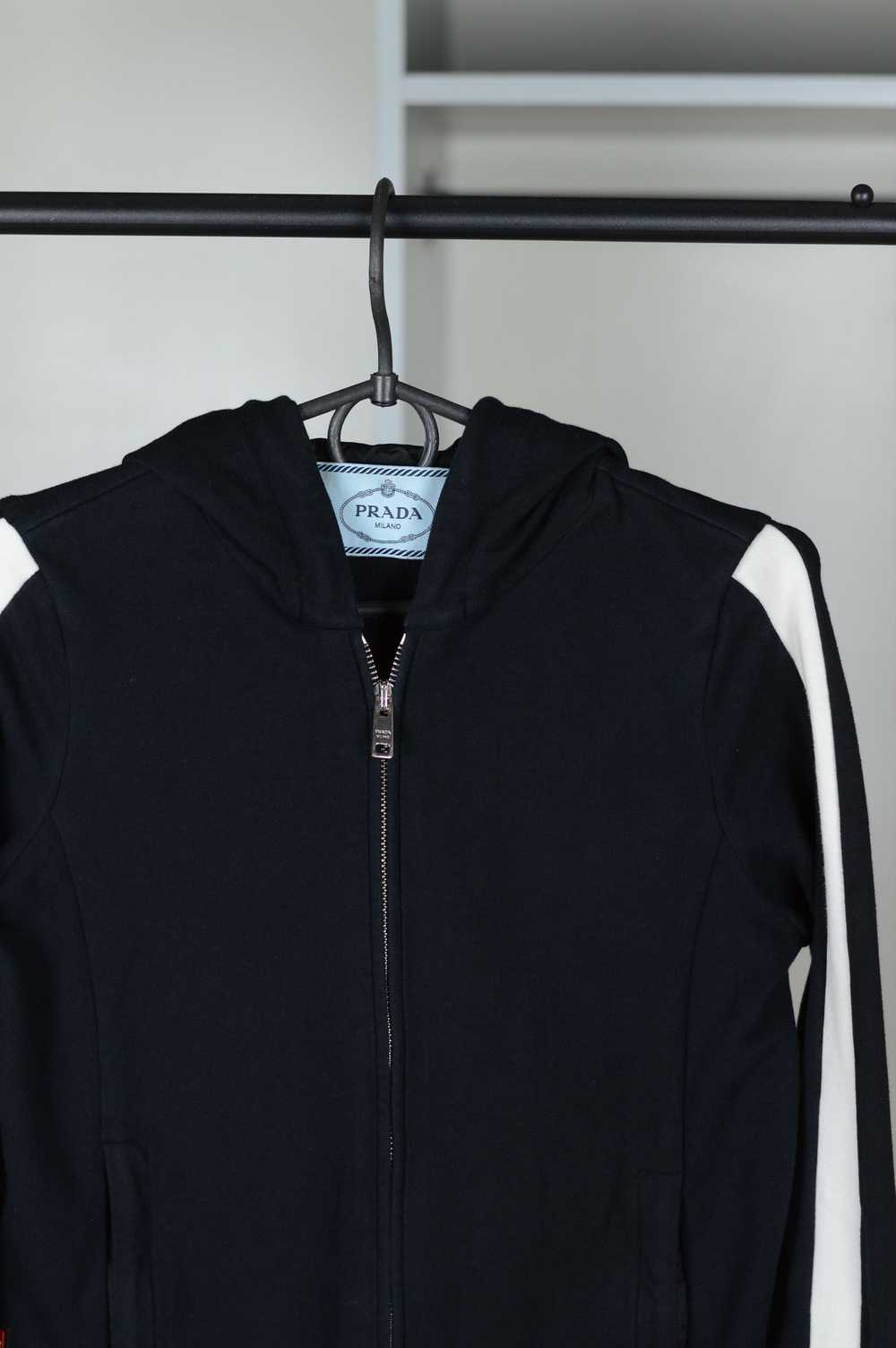 Prada Prada Red Tab Hoodie Stripe - image 2