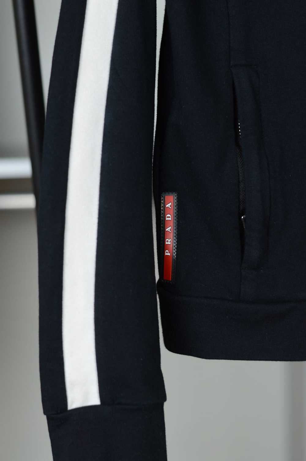 Prada Prada Red Tab Hoodie Stripe - image 5