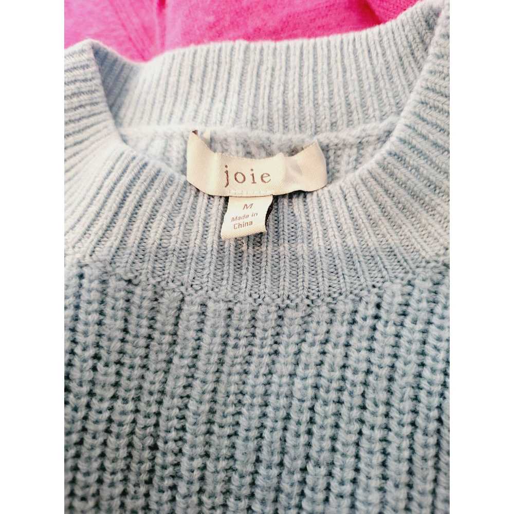 Joie Joie Cropped Wool Sweater size med Blue - image 10