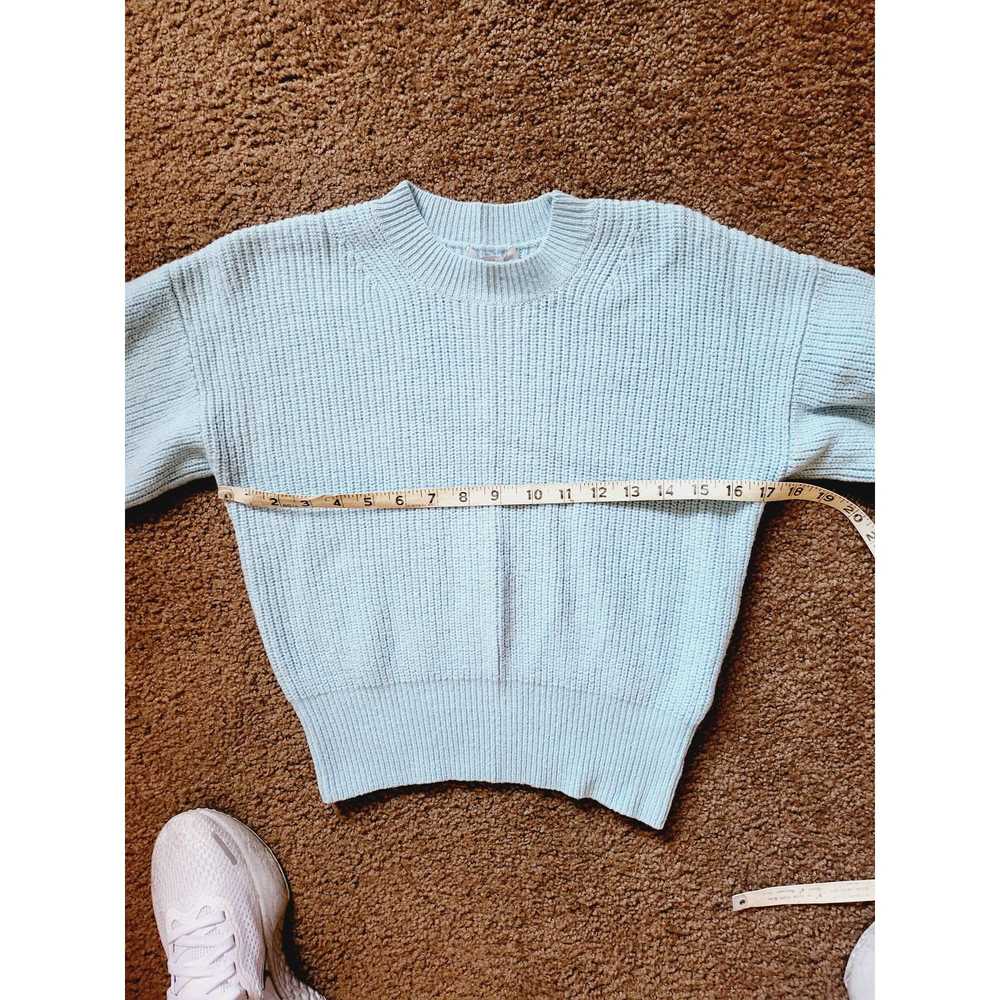 Joie Joie Cropped Wool Sweater size med Blue - image 6