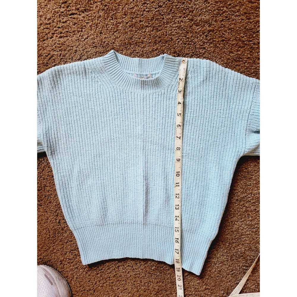Joie Joie Cropped Wool Sweater size med Blue - image 8