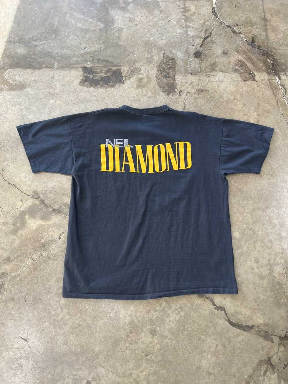 Band Tees × Vintage Vintage Neil Diamond Tee Sz. … - image 2