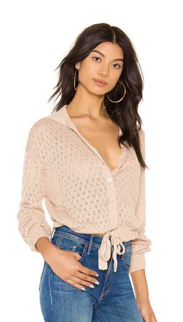 Free People Free People Betty Tie-Front Knit Sweat