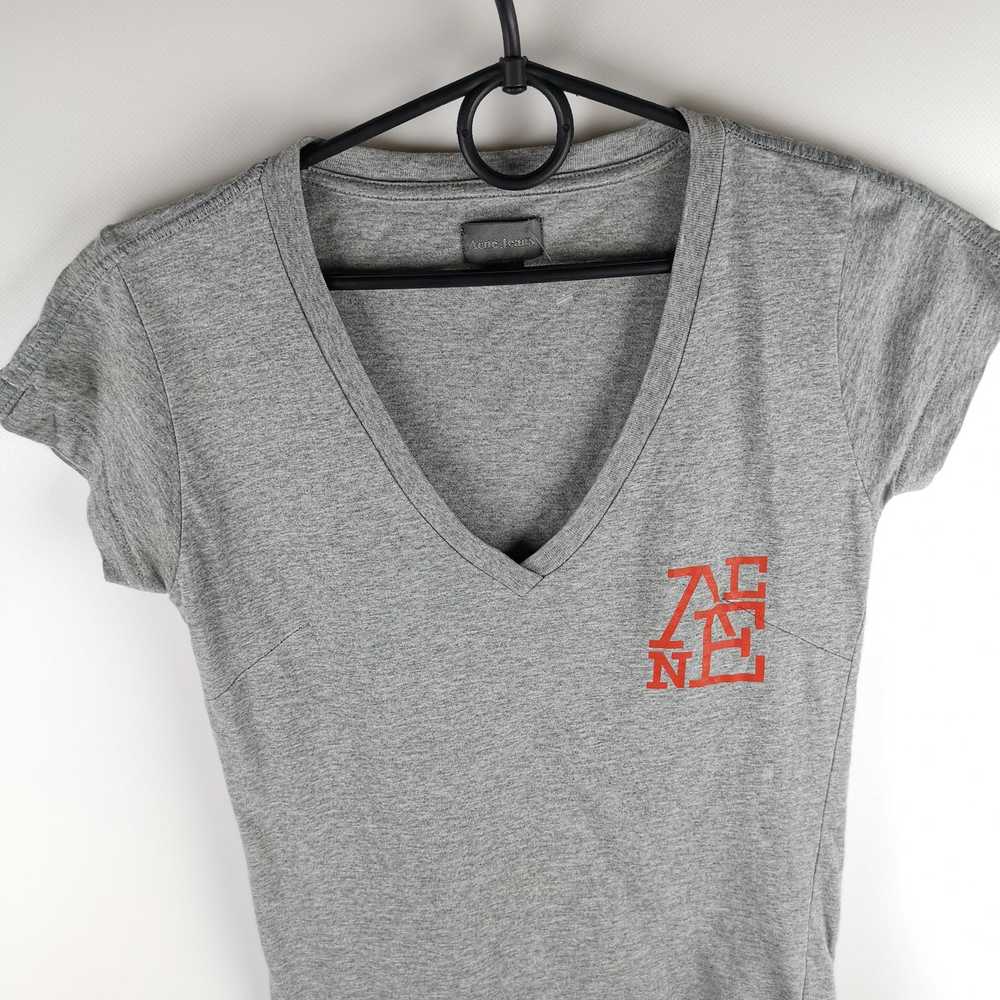 Acne Studios Acne Jeans small logo gray wmns tee … - image 3