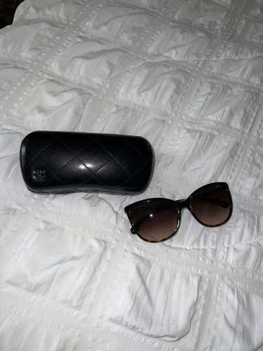Chanel Chanel Brown n Gold Sunglasses
