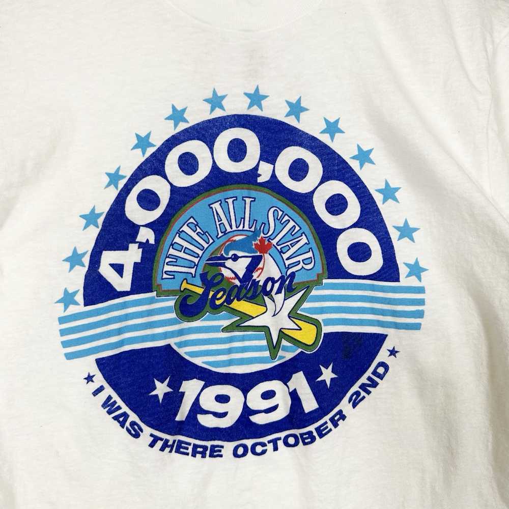 Streetwear Vintage 1991 Toronto Blue Jays All Sta… - image 3