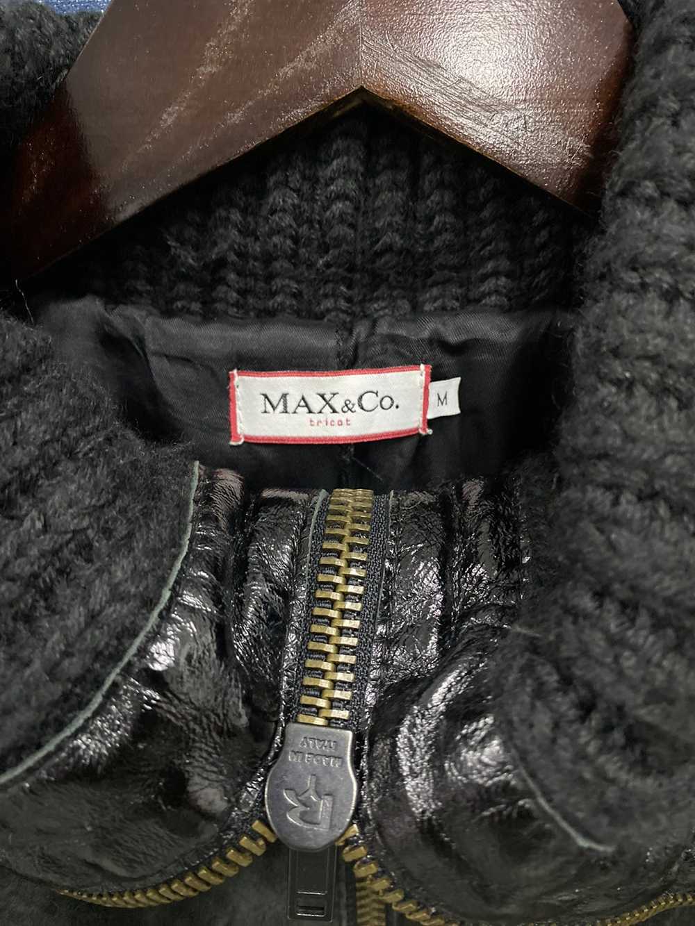 Max & Co. × Max Mara Vintage Max & Co Knit Leathe… - image 7