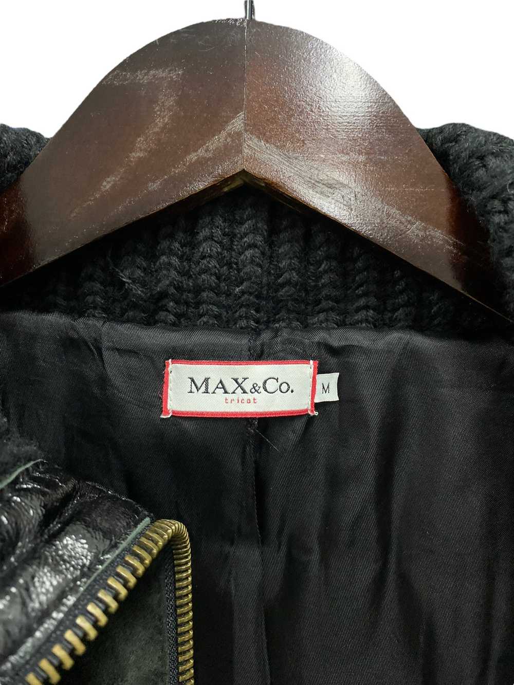 Max & Co. × Max Mara Vintage Max & Co Knit Leathe… - image 9