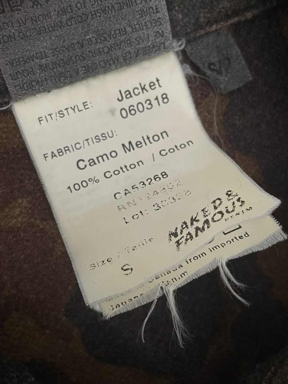 Naked Famous Naked Famous Camo Melton Shirt Jacket Gem