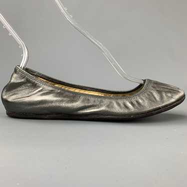 Lanvin 2007 Silver Leather Ballet Flats - image 1