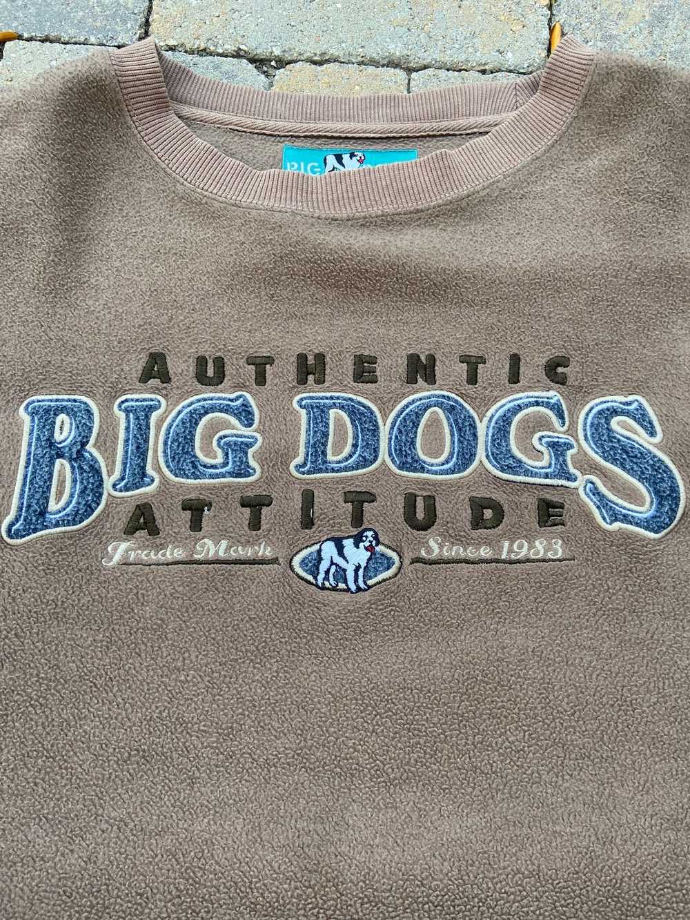 Big Dogs Inside-Out Fleece Big Dogs Crewneck Swea… - image 2