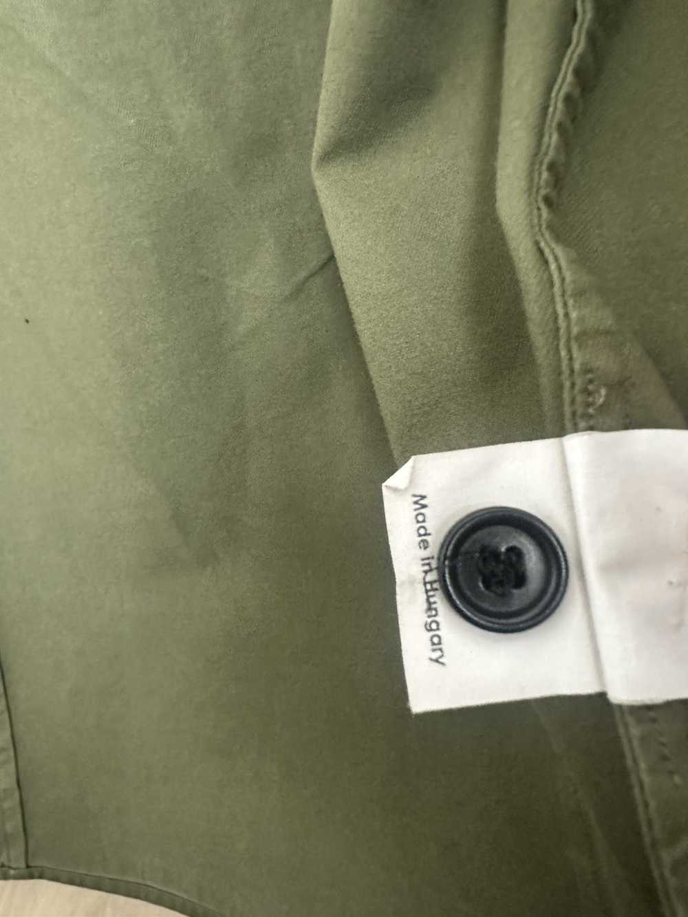 Dries Van Noten Khaki Green Button-Up Overshirt - image 5