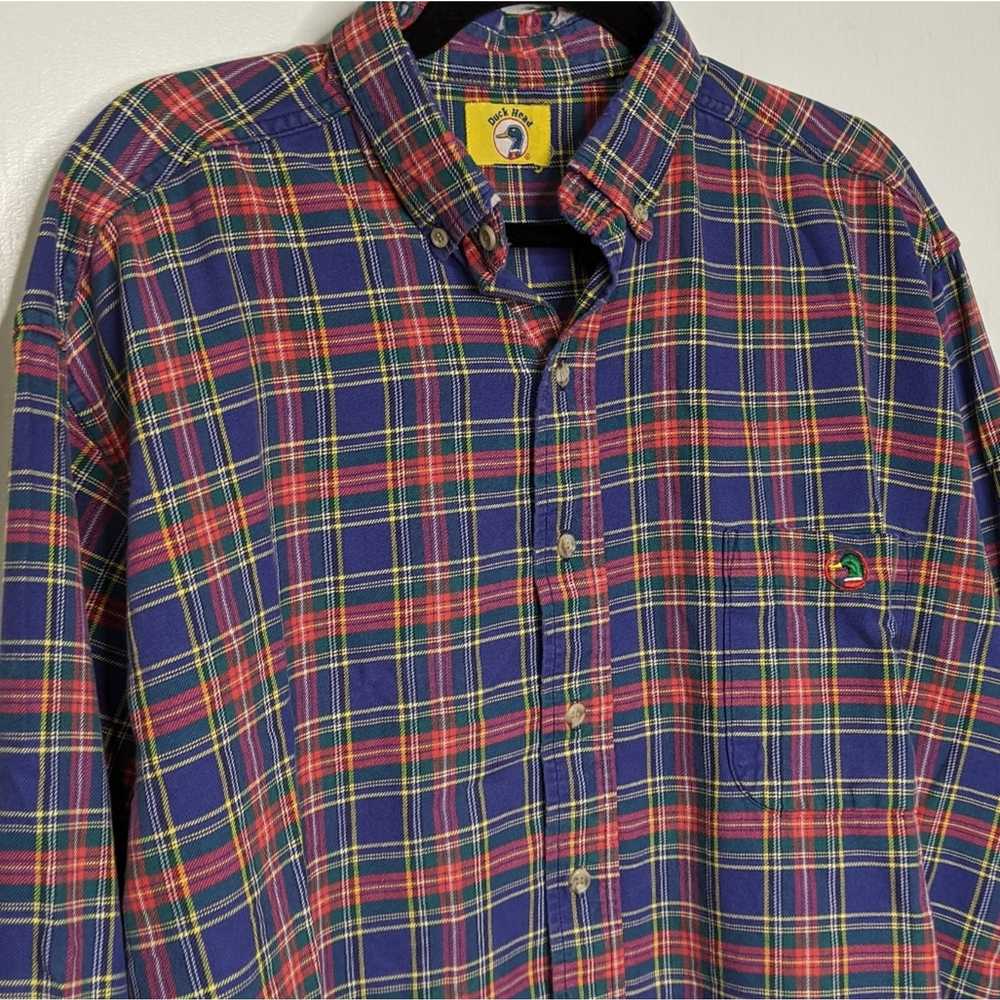 Vintage Vintage Duck Head Plaid Flannel 90s Skate… - image 5