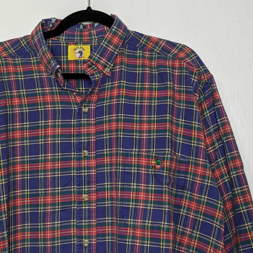 Vintage Vintage Duck Head Plaid Flannel 90s Skate… - image 7