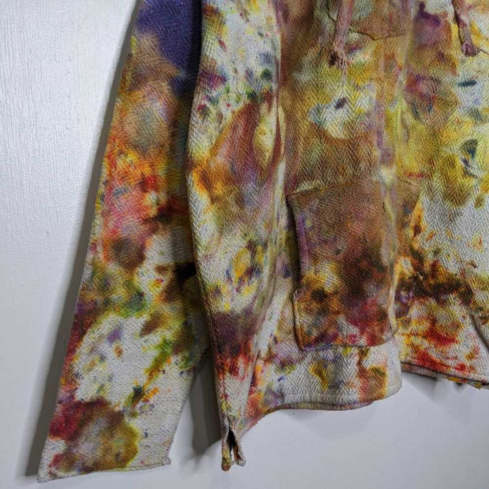 Vintage Vintage Custom Ice Tie Dye Drug Rug Baja … - image 7