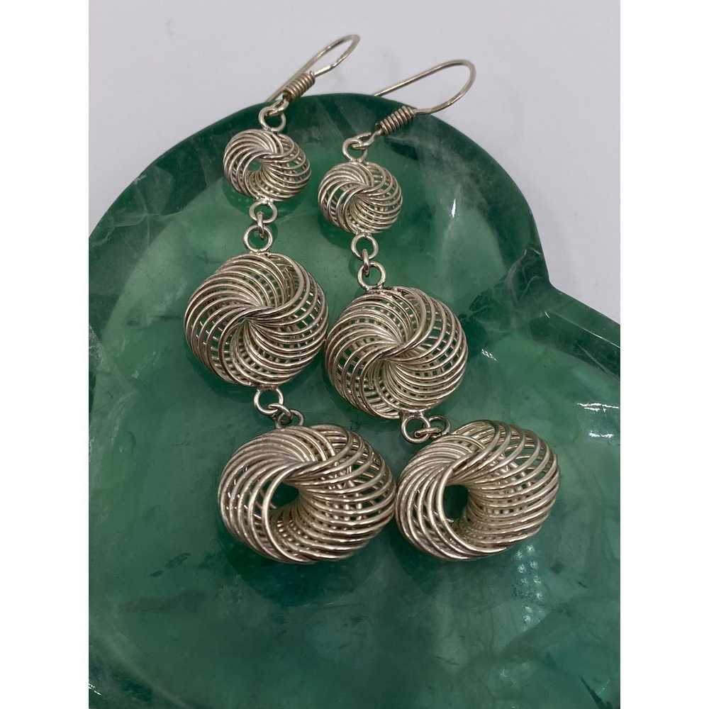 Other Vintage 925 swirl earrings - image 1