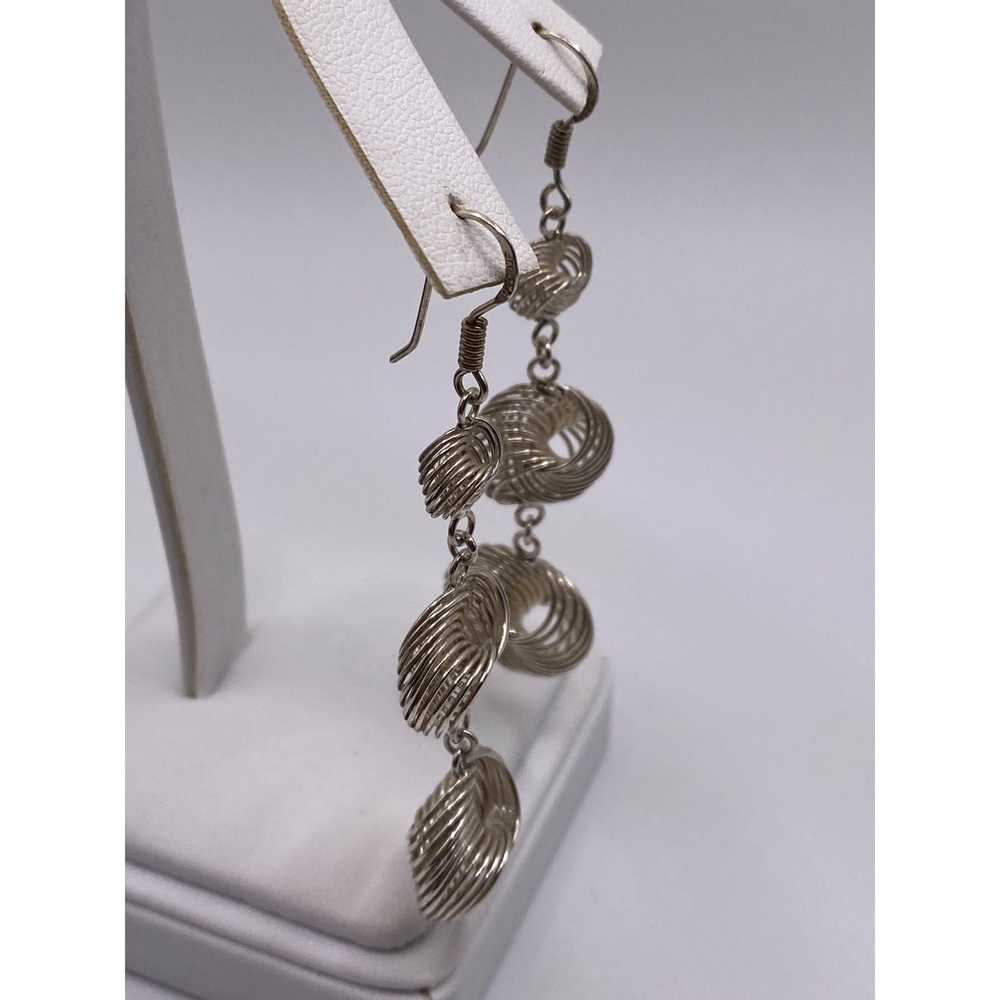 Other Vintage 925 swirl earrings - image 3