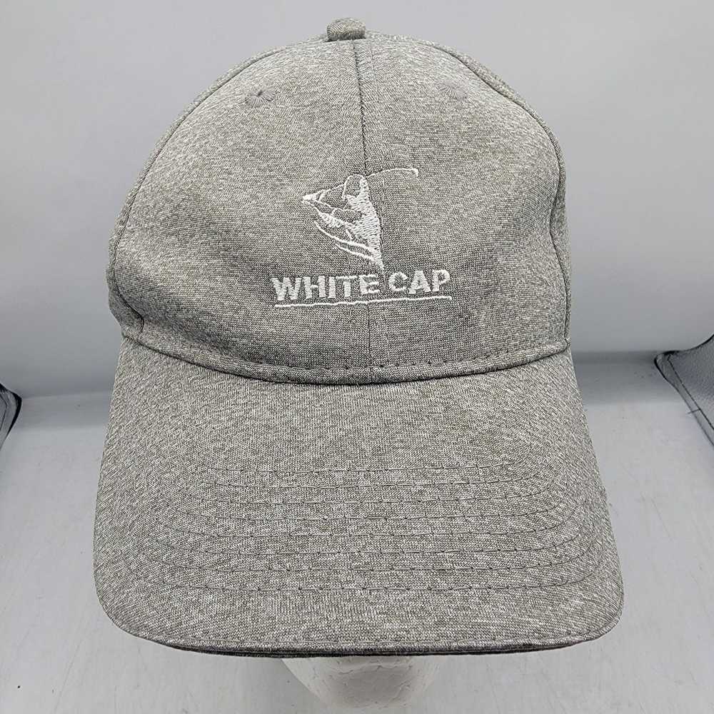 Other Sport Tek White Cap Gray Golf Hat Adjustabl… - image 1