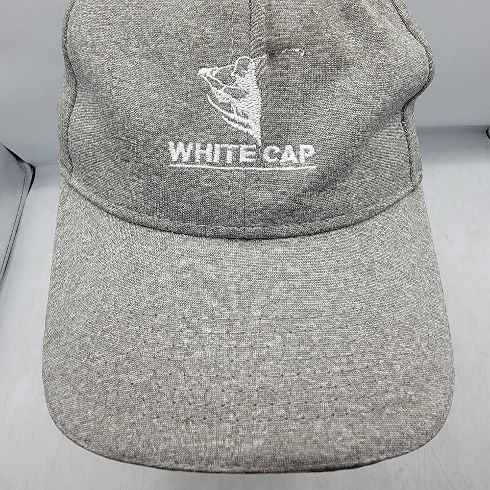 Other Sport Tek White Cap Gray Golf Hat Adjustabl… - image 5