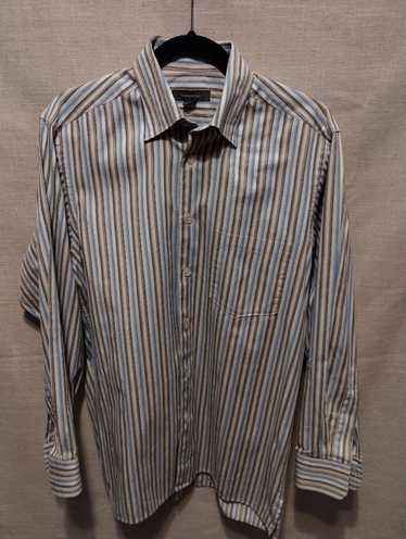 Ermenegildo Zegna 100% Cotton Striped Long Sleeve 