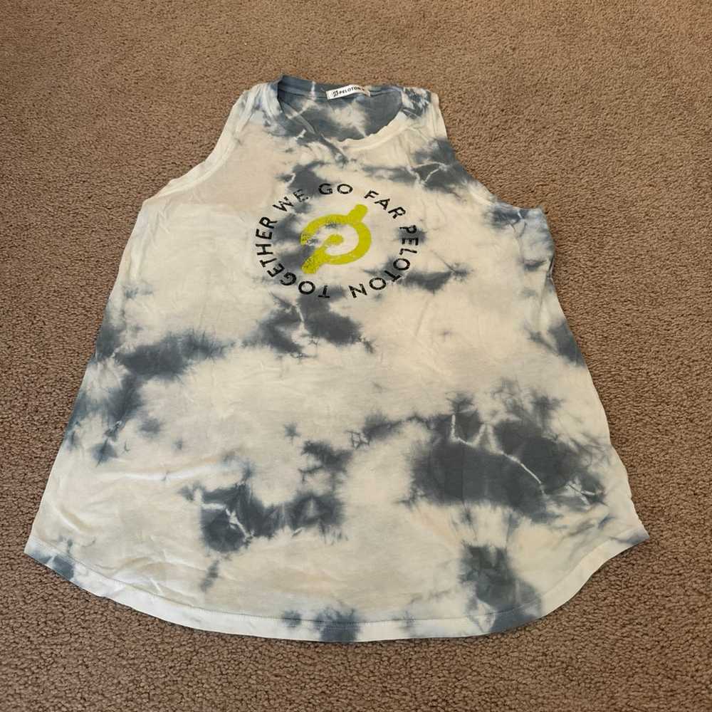 Peloton vintage tie dye tank Medium - image 1