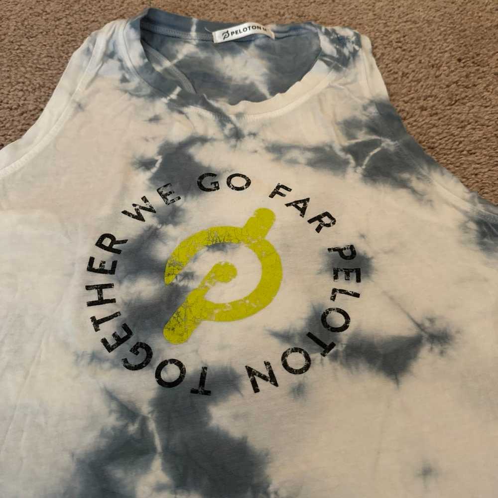 Peloton vintage tie dye tank Medium - image 2