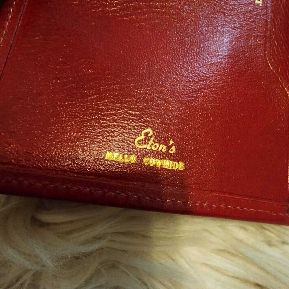 Etons Mello Cowhide Leather Travel Wallet Vintage… - image 3