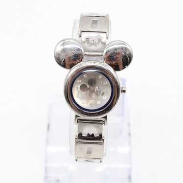 Vintage Disney Watch Womens Silver Tone Stainless… - image 1