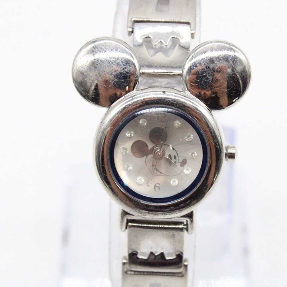 Vintage Disney Watch Womens Silver Tone Stainless… - image 2