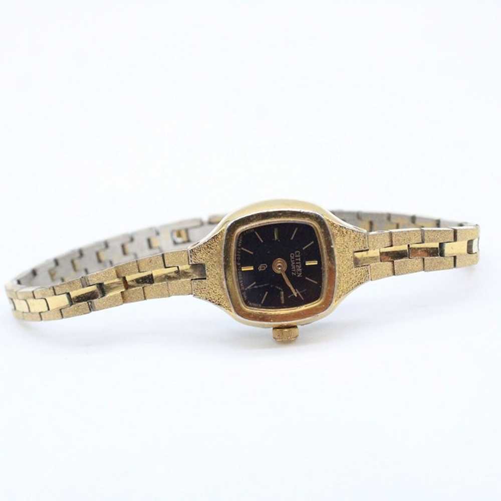 Vintage CITIZEN Watch Womens Gold Tone Stainless … - image 2