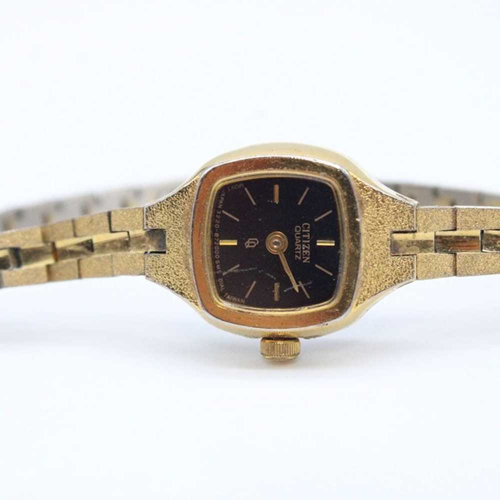 Vintage CITIZEN Watch Womens Gold Tone Stainless … - image 3