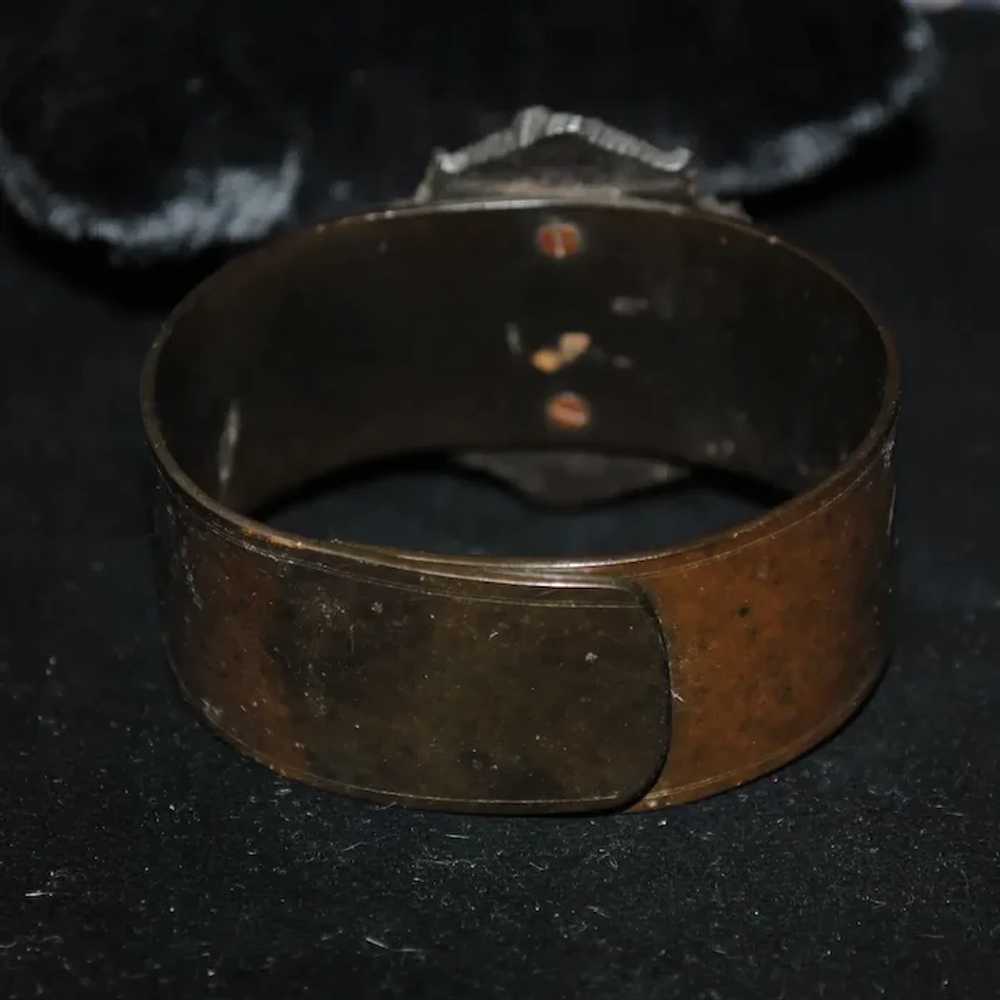 Rare Antique Victorian Mourning Vulcanite Bacchan… - image 7