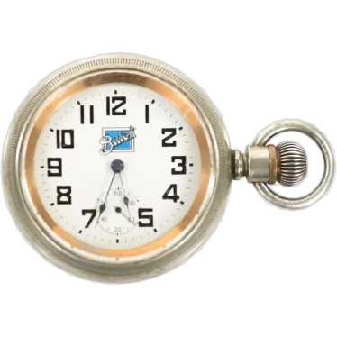 Dueber antique pocket watch with Buick automobile 