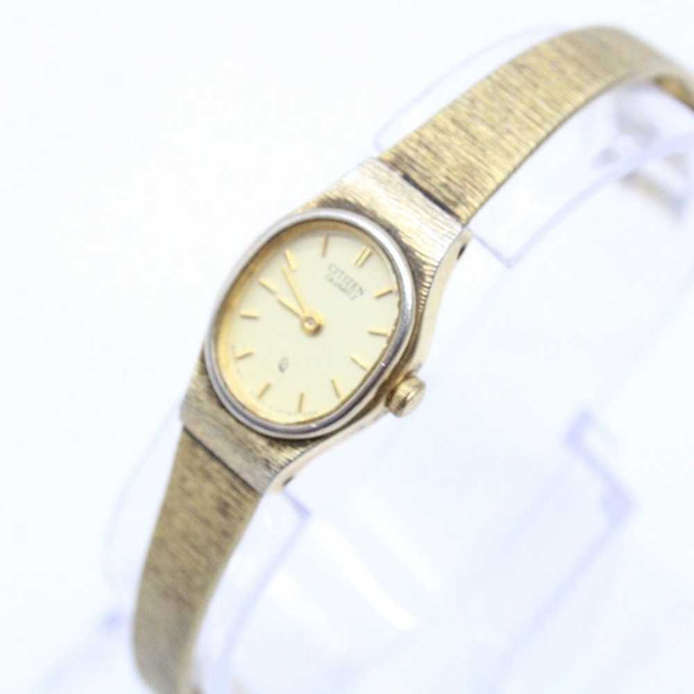 Vintage Citizen Watch Womens Gold Tone Stainless … - image 3