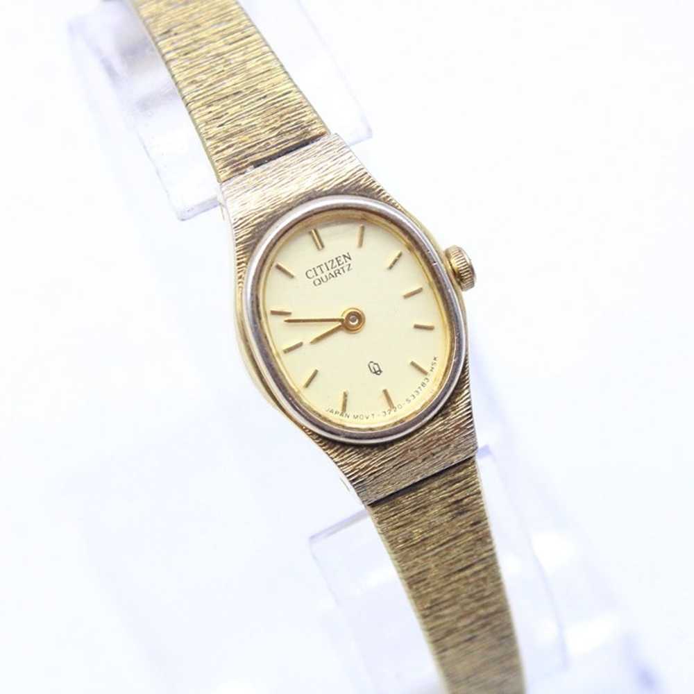 Vintage Citizen Watch Womens Gold Tone Stainless … - image 4