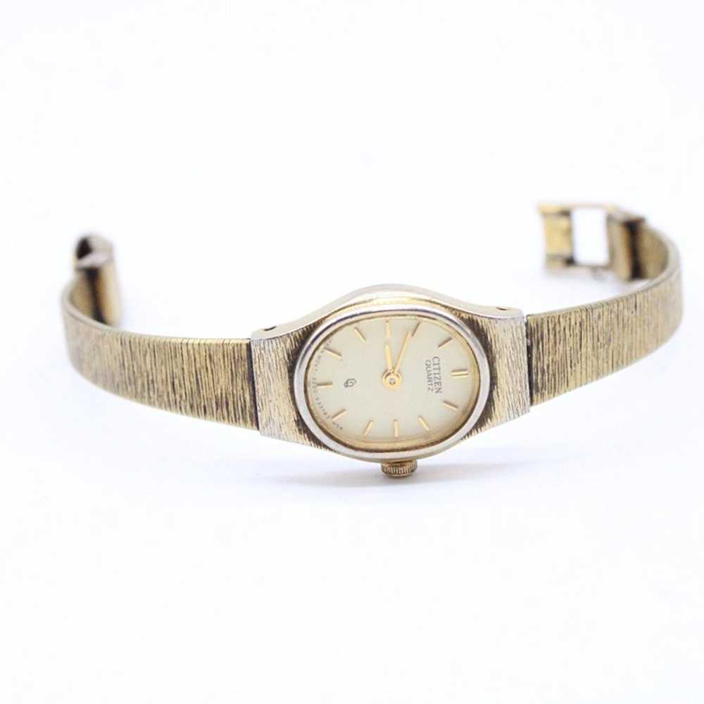 Vintage Citizen Watch Womens Gold Tone Stainless … - image 5