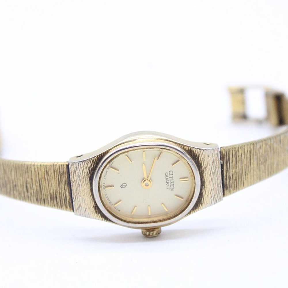 Vintage Citizen Watch Womens Gold Tone Stainless … - image 6