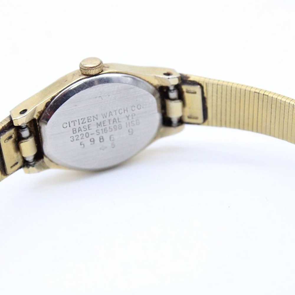 Vintage Citizen Watch Womens Gold Tone Stainless … - image 8