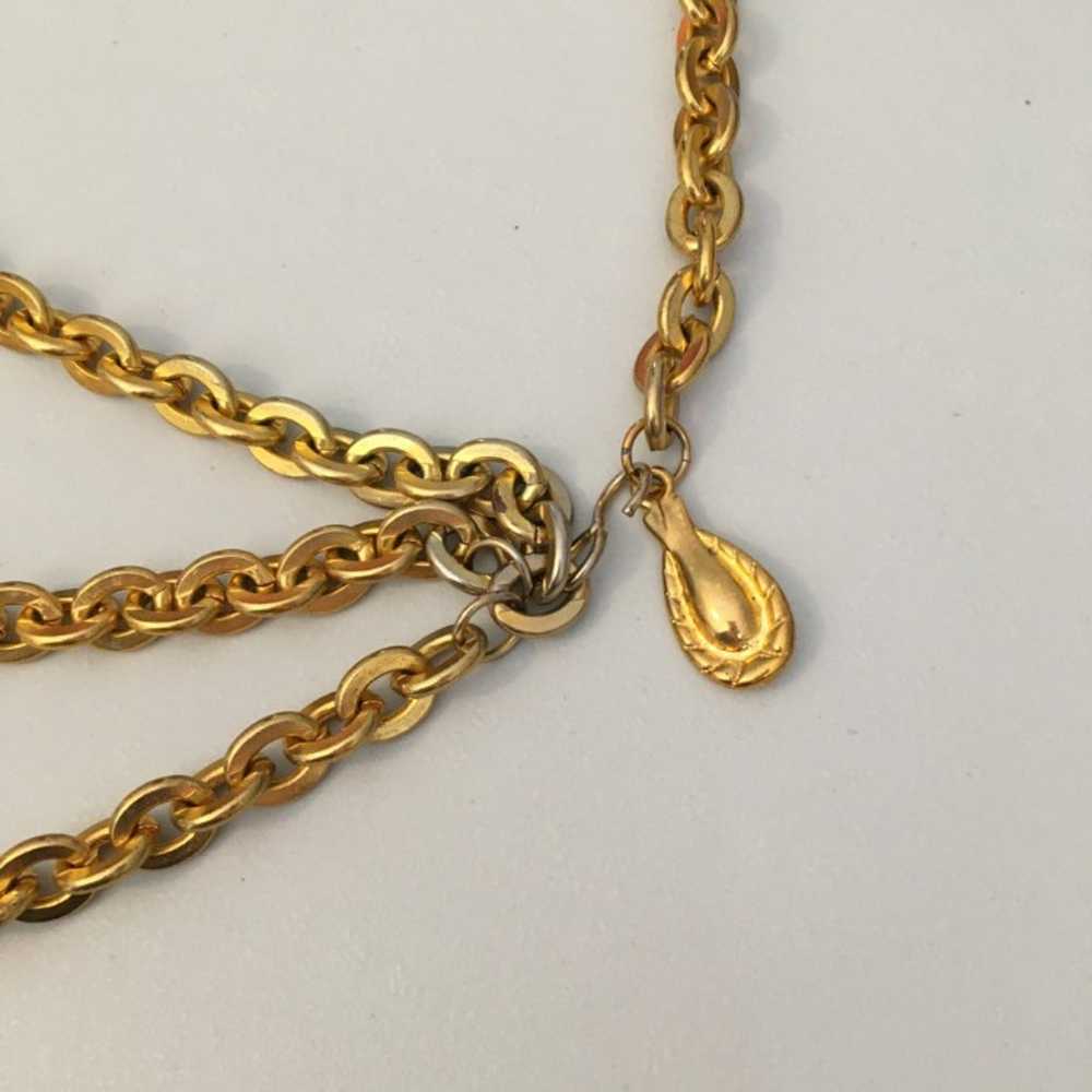 Vintage Gold Toned Chain Belt, Gold Disco Belt, A… - image 4