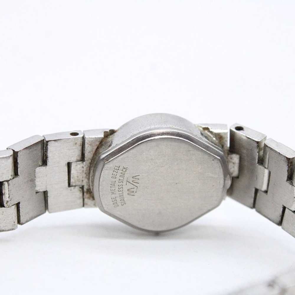 Vintage CLINTON Watch Womens Silver Tone Stainles… - image 8