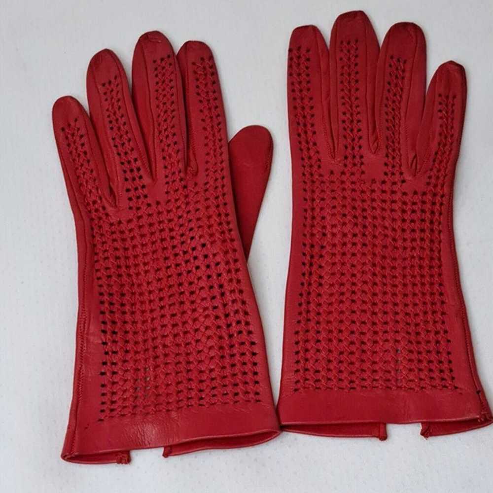 Pair 3 60'S Leather Gloves Womens GUIBERT FRERES … - image 4