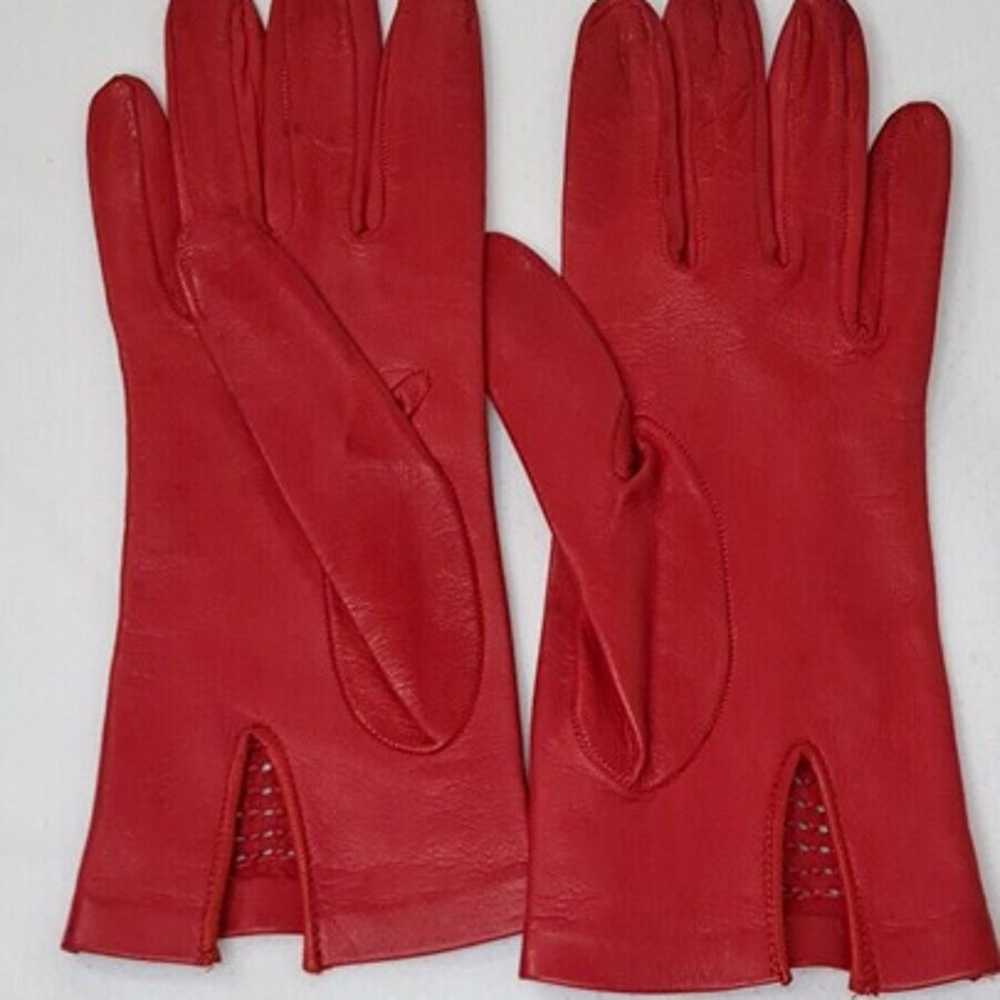 Pair 3 60'S Leather Gloves Womens GUIBERT FRERES … - image 5