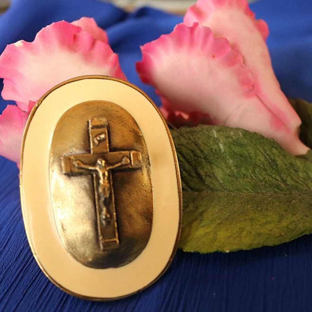 Vintage 70's/ Crucifix Cross Christian/ The Great… - image 2