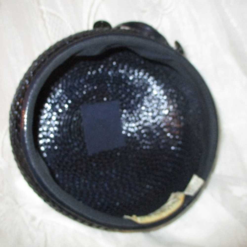 vintage woven pill box hat - image 5