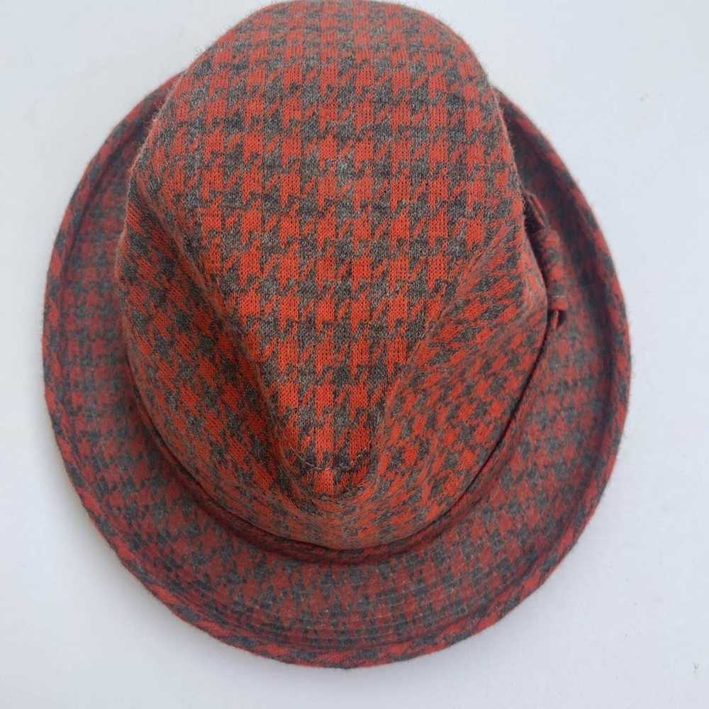 Vintage Rosollino Fedora houndstooth hat - image 2