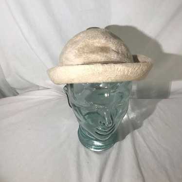 Vintage 1940s Fedora Duchess Fur Hat