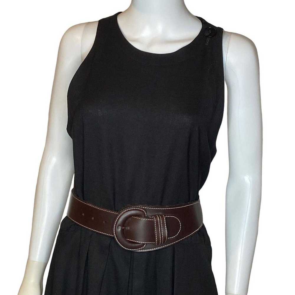 Vintage Women's Circa Wide Brown Italian Leather … - image 7