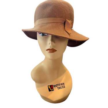 Vintage Fedora hat brown - image 1